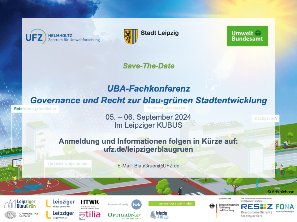 UBA-Fachkonferenz Governance und Recht zur blau-grünen Stadtentwicklung